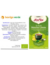 Yogi Tea Té Verde Matcha