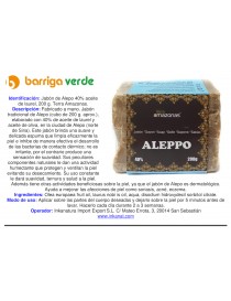 Jabón artesano de Alepo 40%...