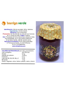 Miel de eucalipto 500 g.