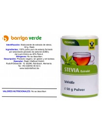 Stevia extracto en polvo 50 g.